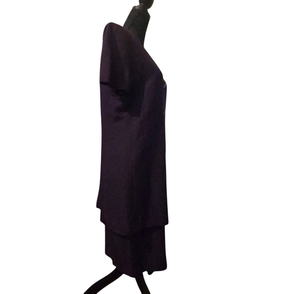 Evan-Picone Linen Blend Dress VTG 6 Elephant Buttons Dark Academia Witchy - Picture 3 of 10